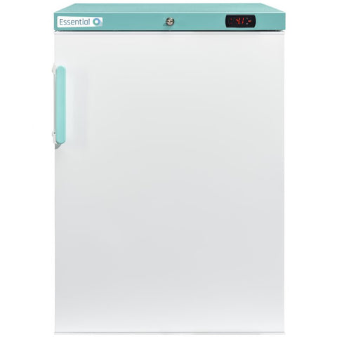LEC Medical WSR158DC-UK Solid Single Door Ward Countertop Refrigerator, 158 Litres
