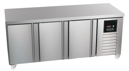 Sterling Pro Green SPI-6-200-30-NS Stainless Steel 3 Door Fridge Counter, 600mm Deep