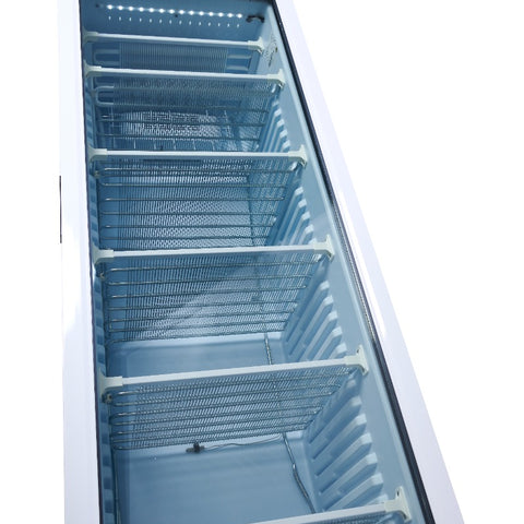 Sterling Pro Green BBVF372-HC Upright Glass Single Door Display Freezer, 382 Litres