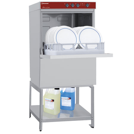 Diamond 051D/6M_BD/F-S 500mm Basket Frontloading Dishwasher on Open Understorage, 18 Plates