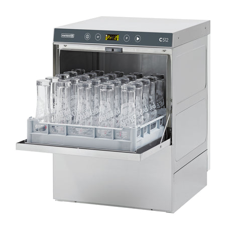 Maidaid C512D Undercounter Glasswasher 500mm Basket + Drain Pump