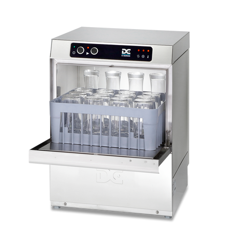 DC EG40 Economy Range 400mm Basket Frontloading Commercial Glasswasher, 16 Pint Capacity