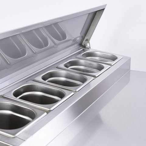 Sterling Pro Cobus SPU200PZ 2 Door Pizza Preparation Counter 5 x GN1/6, 240 Litres