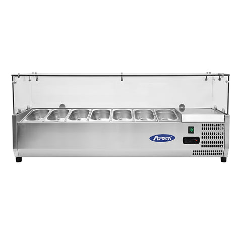 Atosa EPF3490GR + VRX1500/330 Single Door Granite Top Salad Preparation Counter Table with VRX unit & GN Pans, 125 Litres
