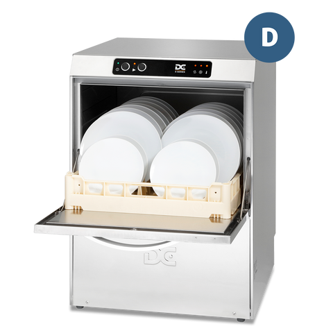 DC SD50D Standard Range 500mm Basket Frontloading Commercial Dishwasher with Drain Pump, 18 Plates