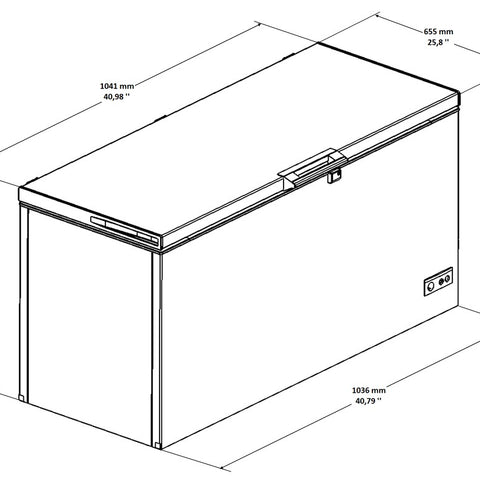 Sterling Pro Green SPC300 Chest Freezer / Chiller, 305 Litres