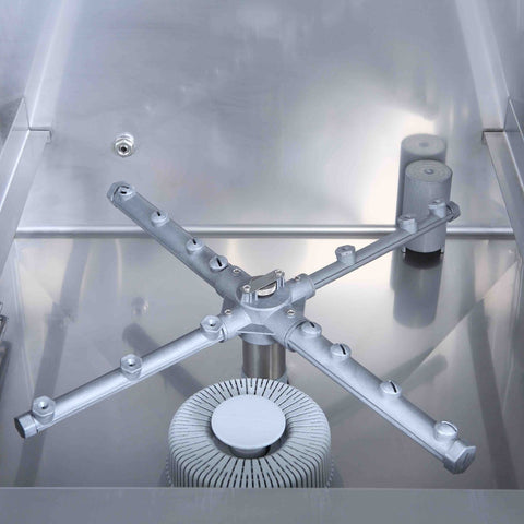 Adler AD40GL-DPSO 400mm Basket Glasswasher with Chemical Pump, Drain Pump & Integral Water Softener, 16 Pint Capacity