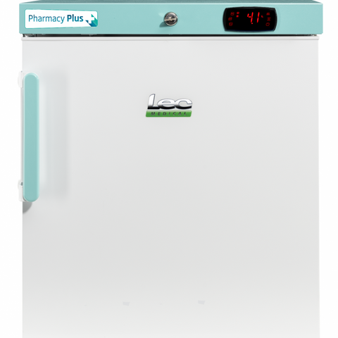 LEC Medical PPSR47BT-UK Solid Single Door Pharmacy Plus Bluetooth Enabled Countertop Refrigerator, 47 Litres
