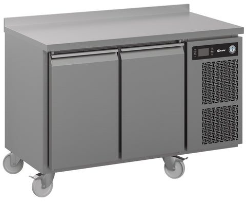 Hoshizaki Premier K 2 A5 DL DR C U 2 Door Stainless Steel Refrigerated Counter with Splashback, 301 Litres