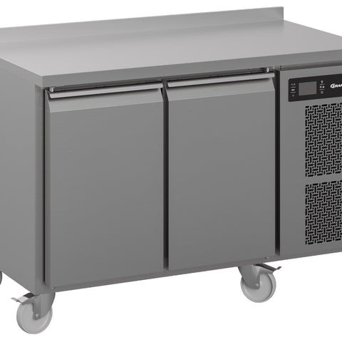 Hoshizaki Premier K 2 A5 DL DR C U 2 Door Stainless Steel Refrigerated Counter with Splashback, 301 Litres