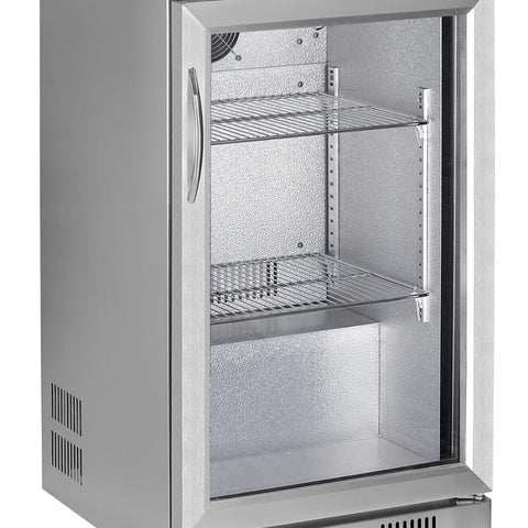 Sterling Pro Green SP1HC-STS Single Door Stainless Steel Bottle Cooler, 106 x 330ml Bottles
