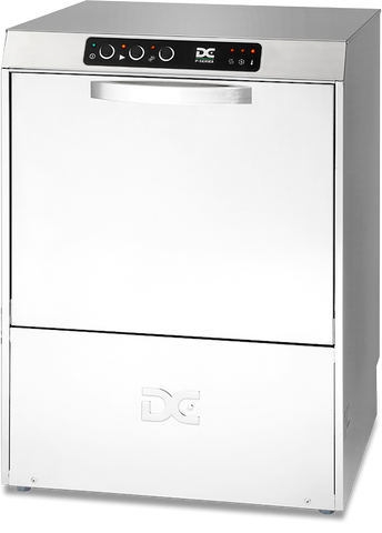 DC PG50AISD Premium Range 500mm Basket Frontloading Commercial Glasswasher with Break Tank, Integral Water Softener & Drain Pump, 30 Pint Capacity