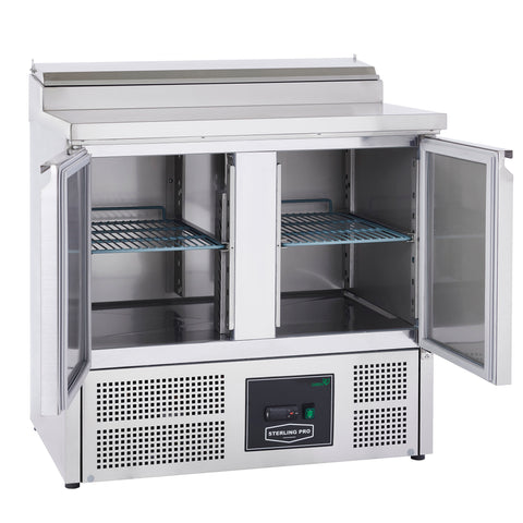 Sterling Pro Cobus SPU200PZ 2 Door Pizza Preparation Counter 5 x GN1/6, 240 Litres