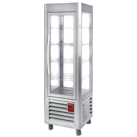 Diamond SNE/GN-A5-R2 Stainless Steel Panoramic Ventilated Display Refrigerator, 360 Litres