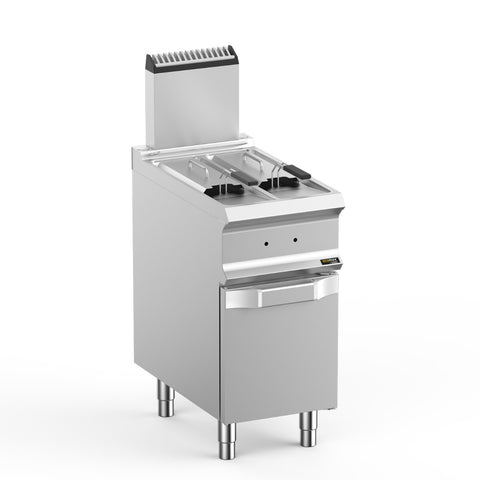Hobart Ecomax HEFRG74A2V Floorstanding Double Basket Gas Fryer, 2 x 7 Litres