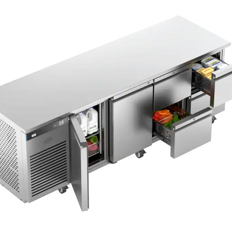 Foster EP1/4H/43-312 EcoPro G3 2 Door & 4 Drawer Refrigerated Counter, 585 Litres