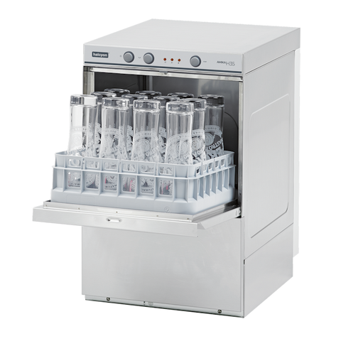 Halcyon Aimka AMH35D Undercounter Glasswasher 350 x 350mm Basket + Drain Pump