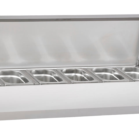 Sterling Pro Cobus SPT1600-330-SS Topping Well with Stainless Steel Lid, 7 x GN1/4