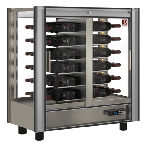 Diamond PVV-1/TR-R6 Stainless Steel Modulable Refrigerated Wine Cooler, 216 Litres