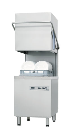 Halcyon Aimka AMH80D Passthrough Hood Type Glasswasher 500mm + Drain Pump