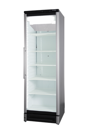 Vestfrost MF180 Glass Single Door Upright Display Freezer, 282 Litres