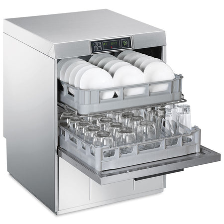 Smeg SPD512SUK Undercounter Twin Basket Dishwasher 2 x 500 x 500mm Basket + Built in Softener
