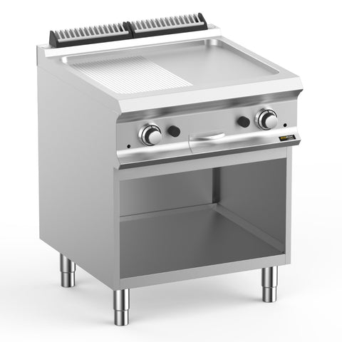Hobart Ecomax HEFTBG77ALR 1/2 Smooth & 1/2 Ribbed Griddle, 14kW