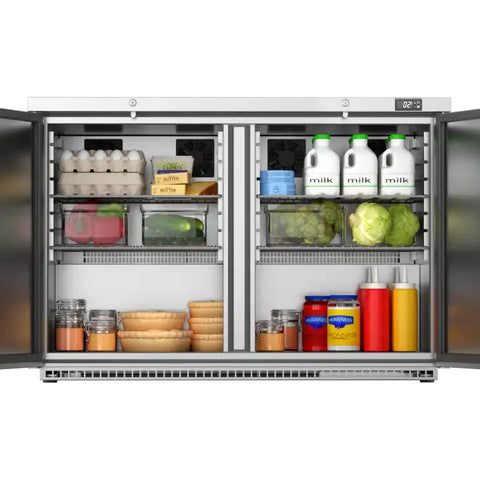 Foster HR360/13-117 Double Door Undercounter Cabinet Refrigerator, 360 Litres