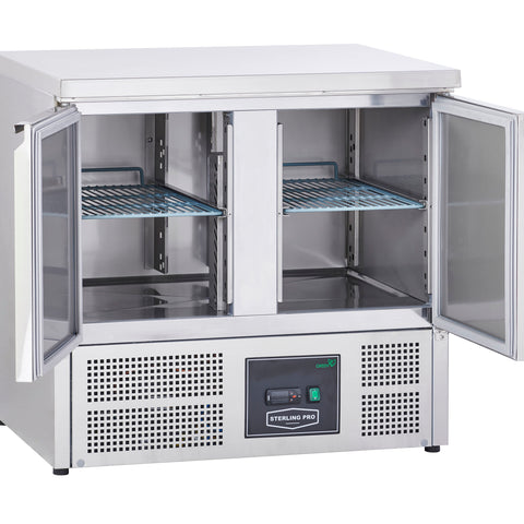 Sterling Pro Cobus SPU201 2 Door Undermounted Fridge Counter, 240 Litres