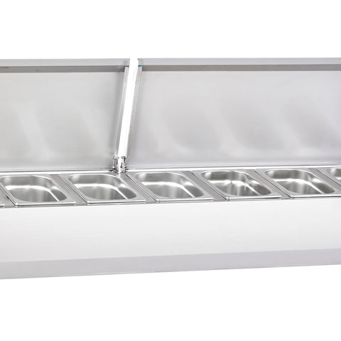 Sterling Pro Cobus SPT1800-330-SS Topping Well with Stainless Steel Lid, 8 x GN1/4