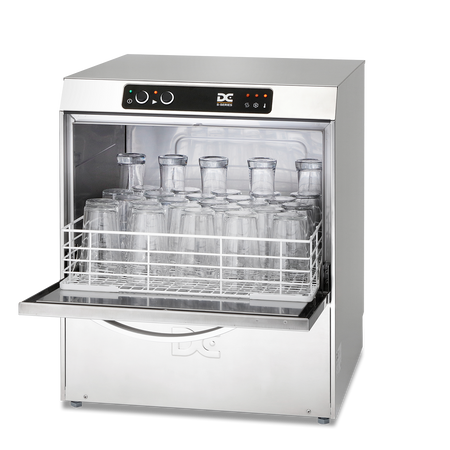 DC SG50 Standard Range 500mm Basket Frontloading Commercial Glasswasher, 30 Pint Capacity
