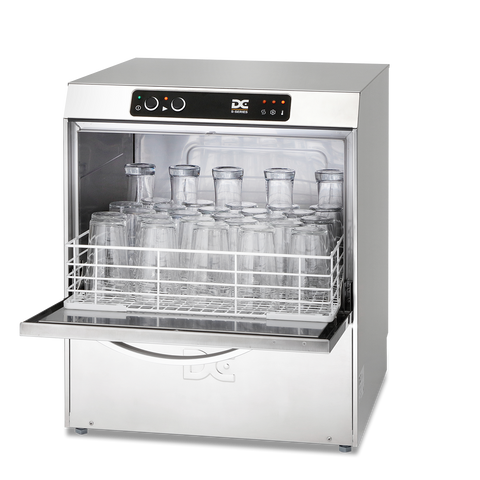 DC SG50 Standard Range 500mm Basket Frontloading Commercial Glasswasher, 30 Pint Capacity