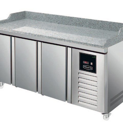 Sterling Pro Green SPI-7-180-30-GR 3 Door Granite Fridge Counter, 452 Litres