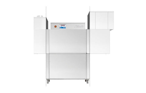 Kromo RK1010E Compact Rack Conveyor Dishwasher 66–100 Racks/Hour, 500x500mm Basket