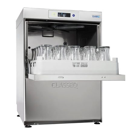 Classeq G500DUOWS Undercounter Glasswasher – 500mm Basket | Built-In Water Softener