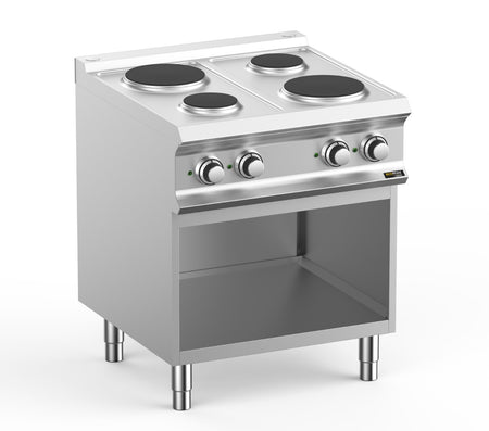 Hobart Ecomax HEPR77A 4 Plate Round Hob on Open Cupboard, 8.2kW