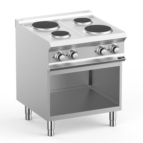 Hobart Ecomax HEPR77A 4 Plate Round Hob on Open Cupboard, 8.2kW