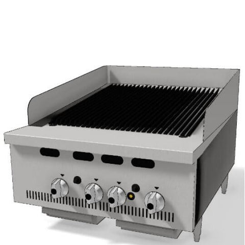 Hobart BCB600-1 Bonnet 600mm Gas Charbroiler, 14.8kW