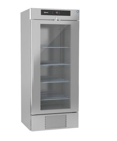 Hoshizaki Premier KG BW80 DR U Glass Single Door Stainless Steel Upright Display Refrigerator, 610 Litres