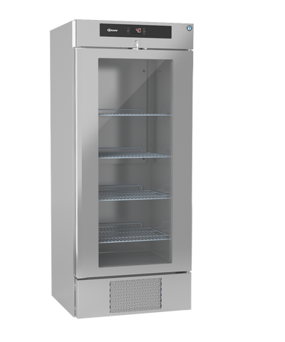 Hoshizaki Premier KG BW80 DR U Glass Single Door Stainless Steel Upright Display Refrigerator, 610 Litres