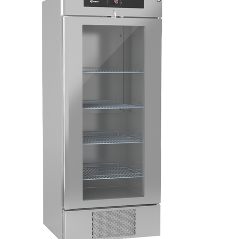 Hoshizaki Premier KG BW80 DR U Glass Single Door Stainless Steel Upright Display Refrigerator, 610 Litres