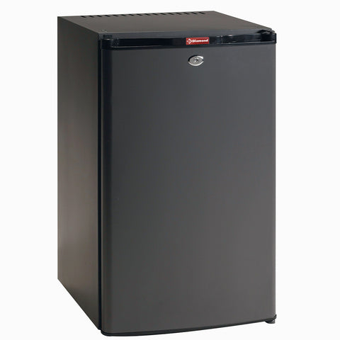 Diamond C520S/T Solid Single Door Black Minibar Fridge, 52 Litres