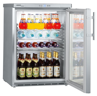 Liebherr FKUv 1663 Glass Single Door Undercounter Fridge, 141 Litres
