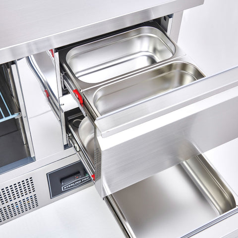 Sterling Pro Cobus SPU303-6D 6 Drawer Undermounted Counter, 368 Litres