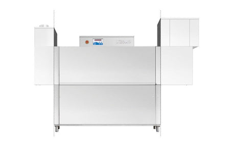 KROMO RK1640E Compact Rack Conveyor Dishwasher  86-100 Racks/h / 500 x 500 Basket