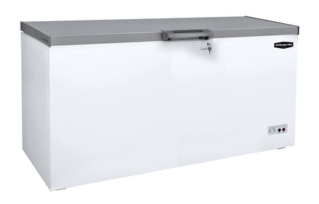 Sterling Pro Green SPC465SS Chest Freezer / Chiller / Fridge with Stainless Steel Lid, 469 Litres