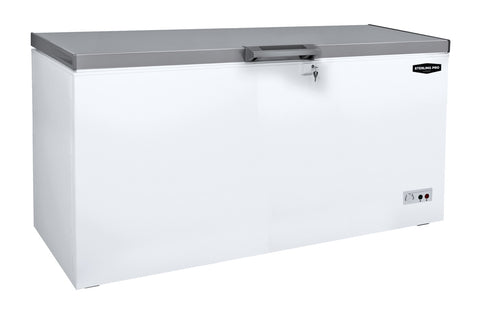 Sterling Pro Green SPC465SS Chest Freezer / Chiller / Fridge with Stainless Steel Lid, 469 Litres