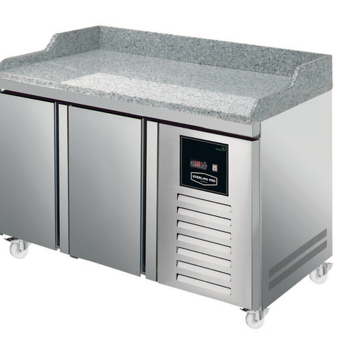 Sterling Pro Green SPI-7-135-20-GR 2 Door Granite Fridge Counter, 290 Litres