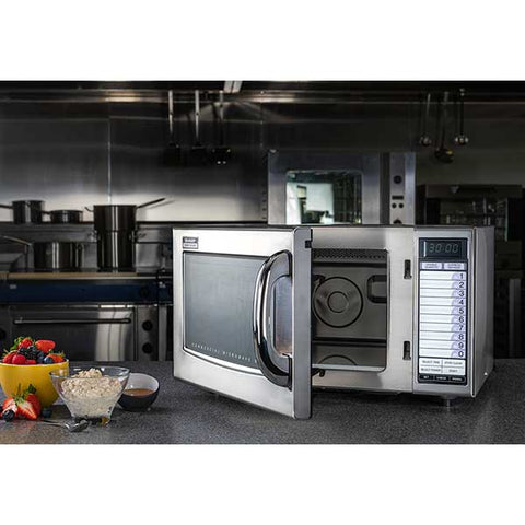 Sharp R21AT Medium Duty Commercial Microwave Oven, 1000W