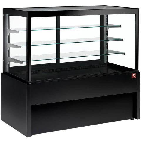 Diamond CB10NN-B9-P Panoramic Display Counter, Neutral, 4 Levels, Without Storage Room - Black